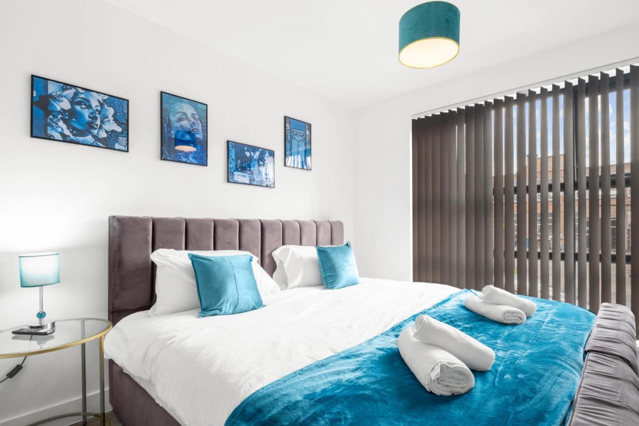 Ebra Stays - Choice Of 2 Or 3 Individual Beds - Luxury New Build Apartment ✪ City Centre, Digbeth ✓ Smart Tv'S & Large Corner Sofa - Birmingham Eksteriør billede