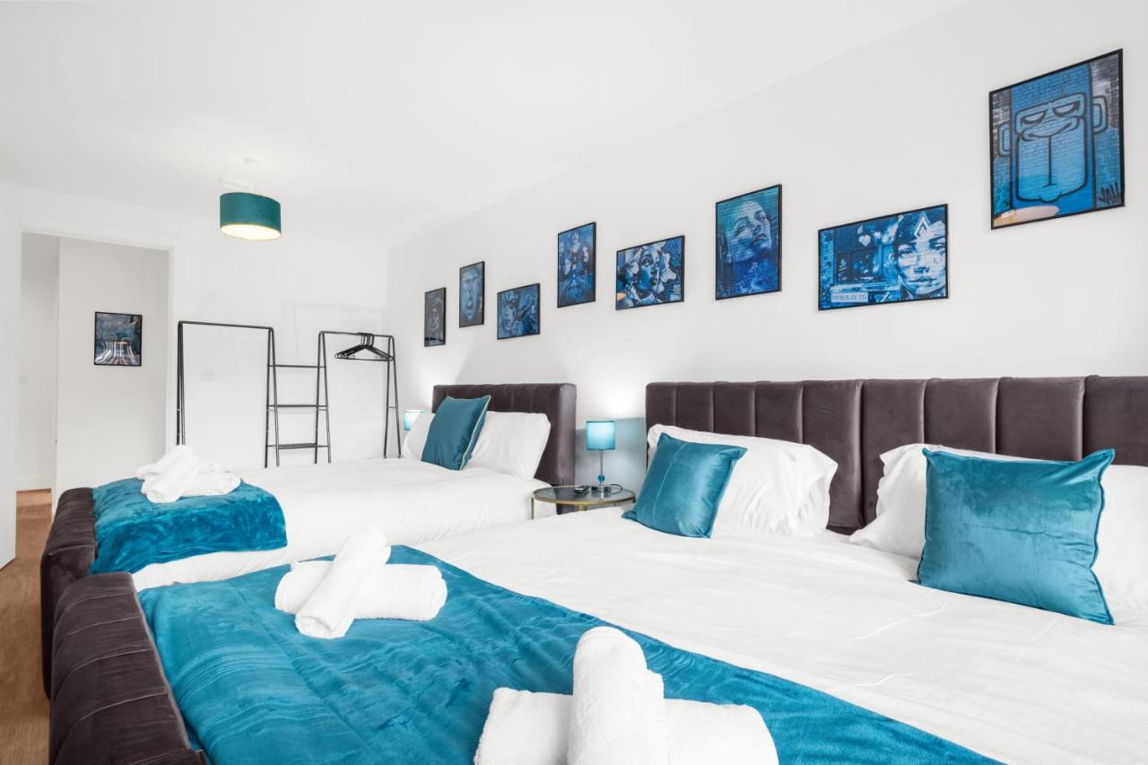 Ebra Stays - Choice Of 2 Or 3 Individual Beds - Luxury New Build Apartment ✪ City Centre, Digbeth ✓ Smart Tv'S & Large Corner Sofa - Birmingham Eksteriør billede